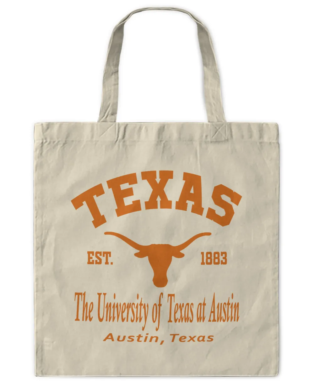 Uni of Texas at Austin TX Motto Tote Bag - Printed in the US natural onesize