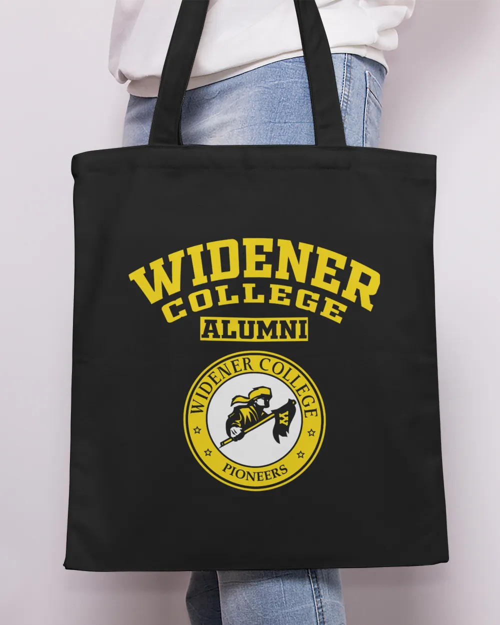 Widener College 2 LGO Tote Bag - Printed in the EU black onesize