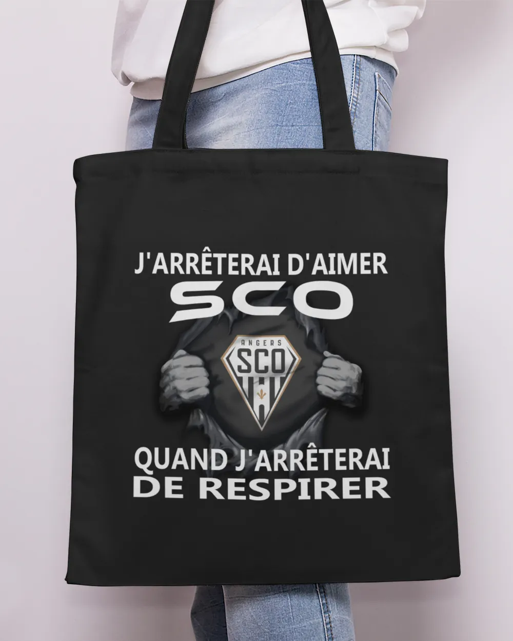 Angers SCO I will only stop FRA Tote Bag - Printed in the EU black onesize