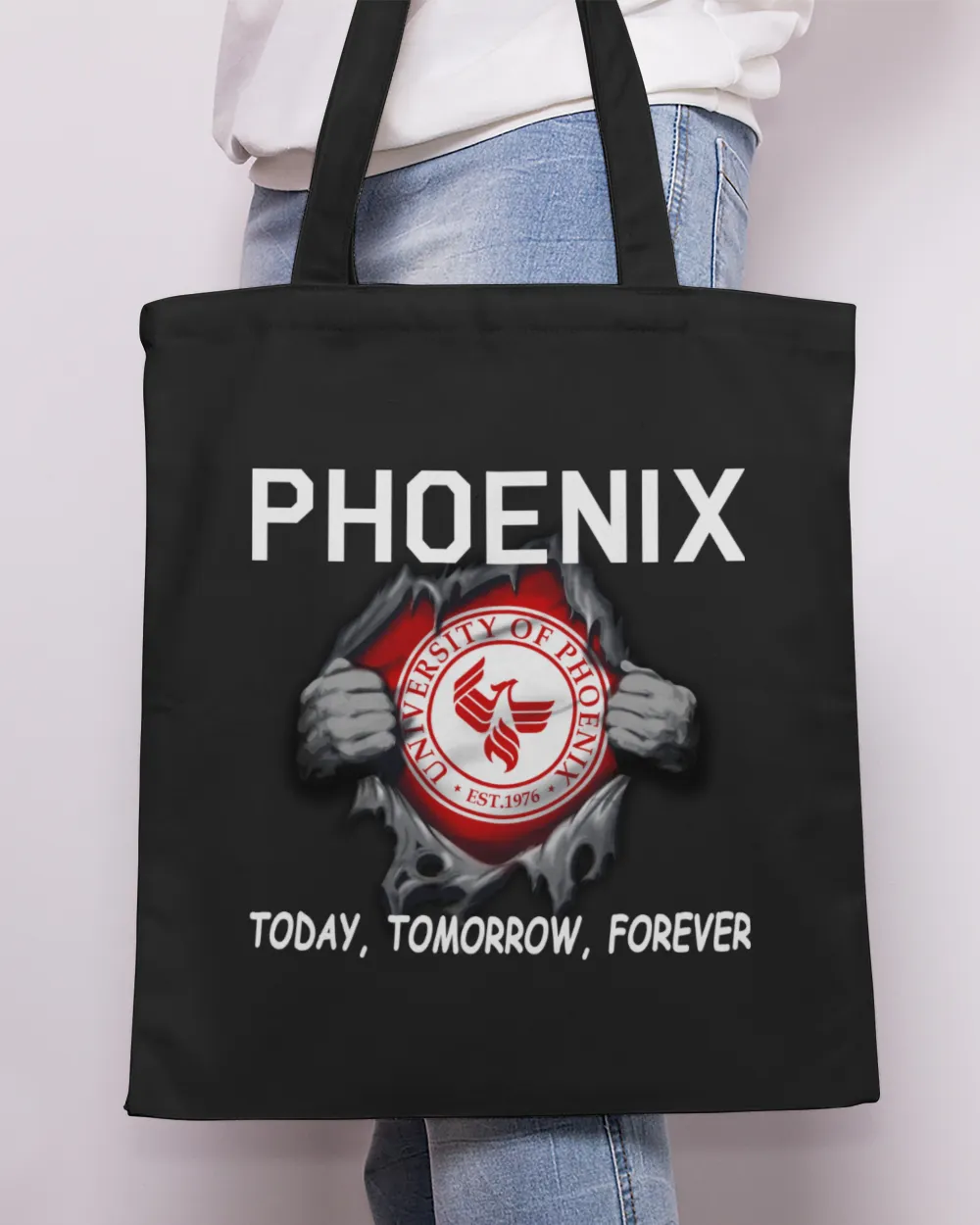 University of Phoenix Today forever US Tote Bag - Printed in the EU black onesize