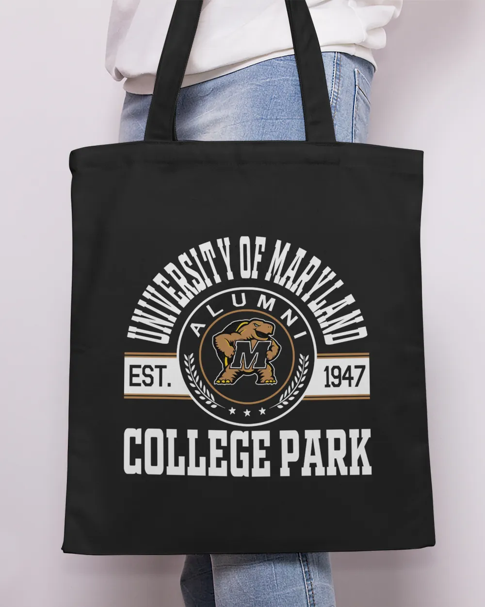 University of Maryland–College Park Lgo2 Tote Bag - Printed in the EU black onesize