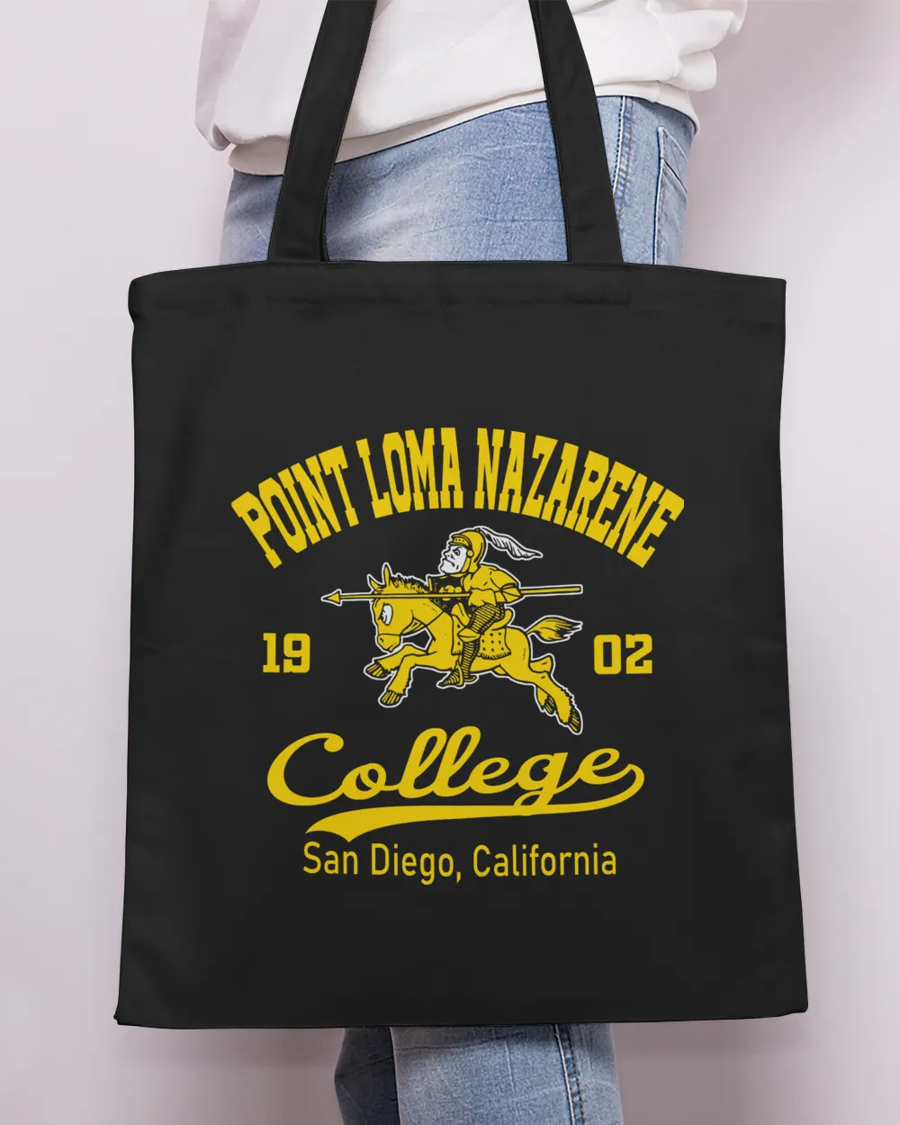 Point Loma Nazarene CL CA Motto Tote Bag - Printed in the EU black onesize