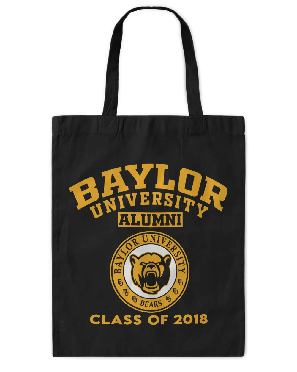 Baylor Uni Class of 2018 Tote Bag - Printed in the EU black onesize