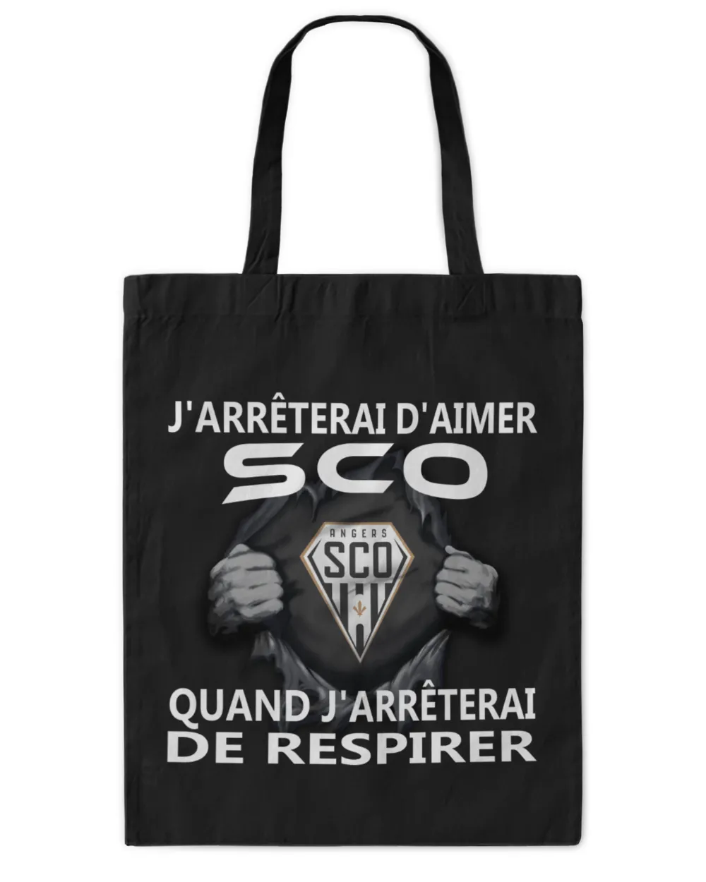 Angers SCO I will only stop FRA Tote Bag - Printed in the EU black onesize