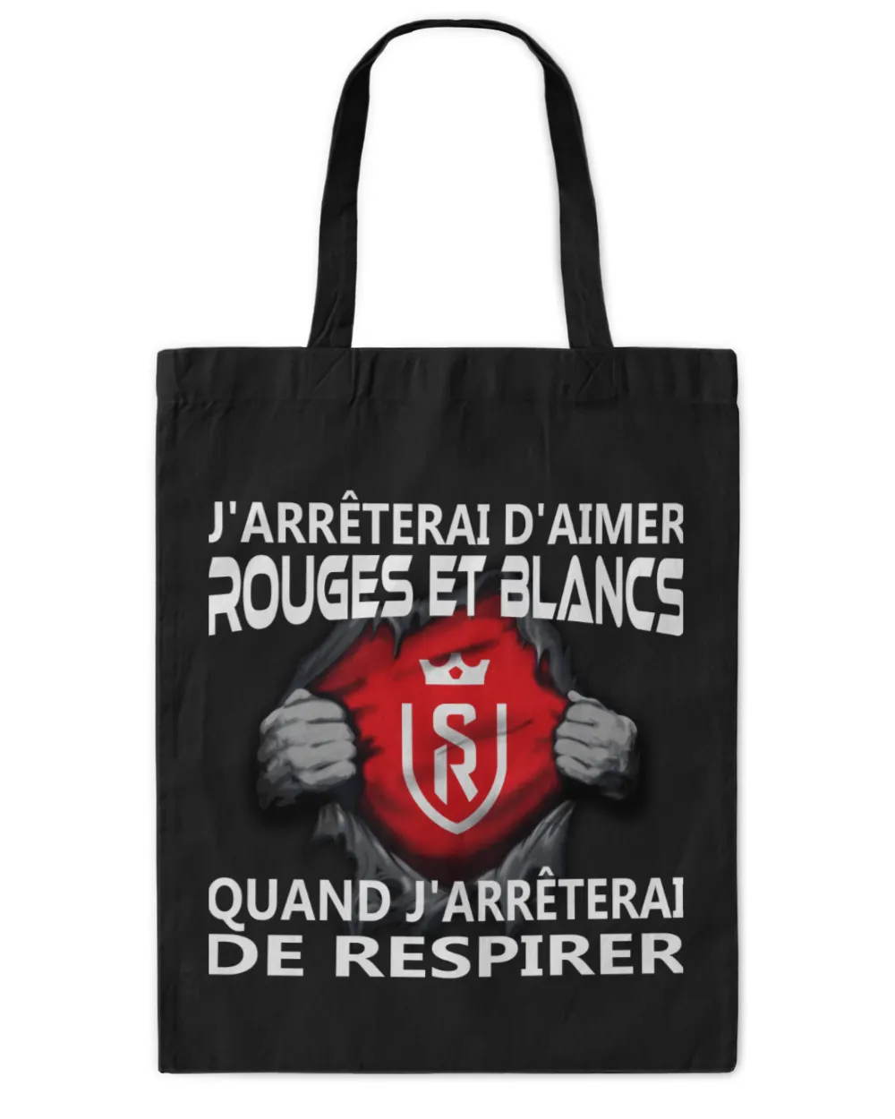 Stade de Reims I will only stop FRA Tote Bag - Printed in the EU black onesize