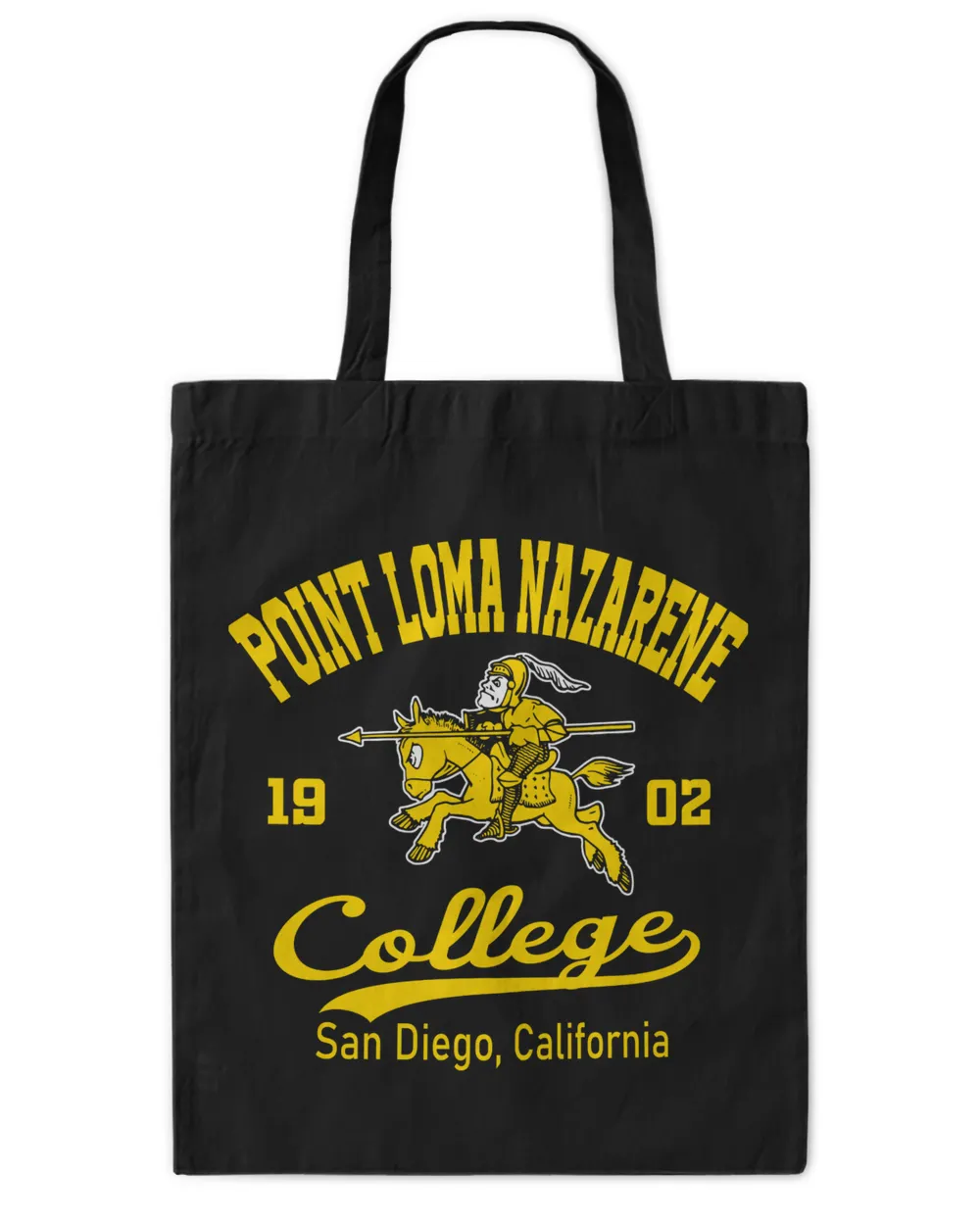 Point Loma Nazarene CL CA Motto Tote Bag - Printed in the EU black onesize