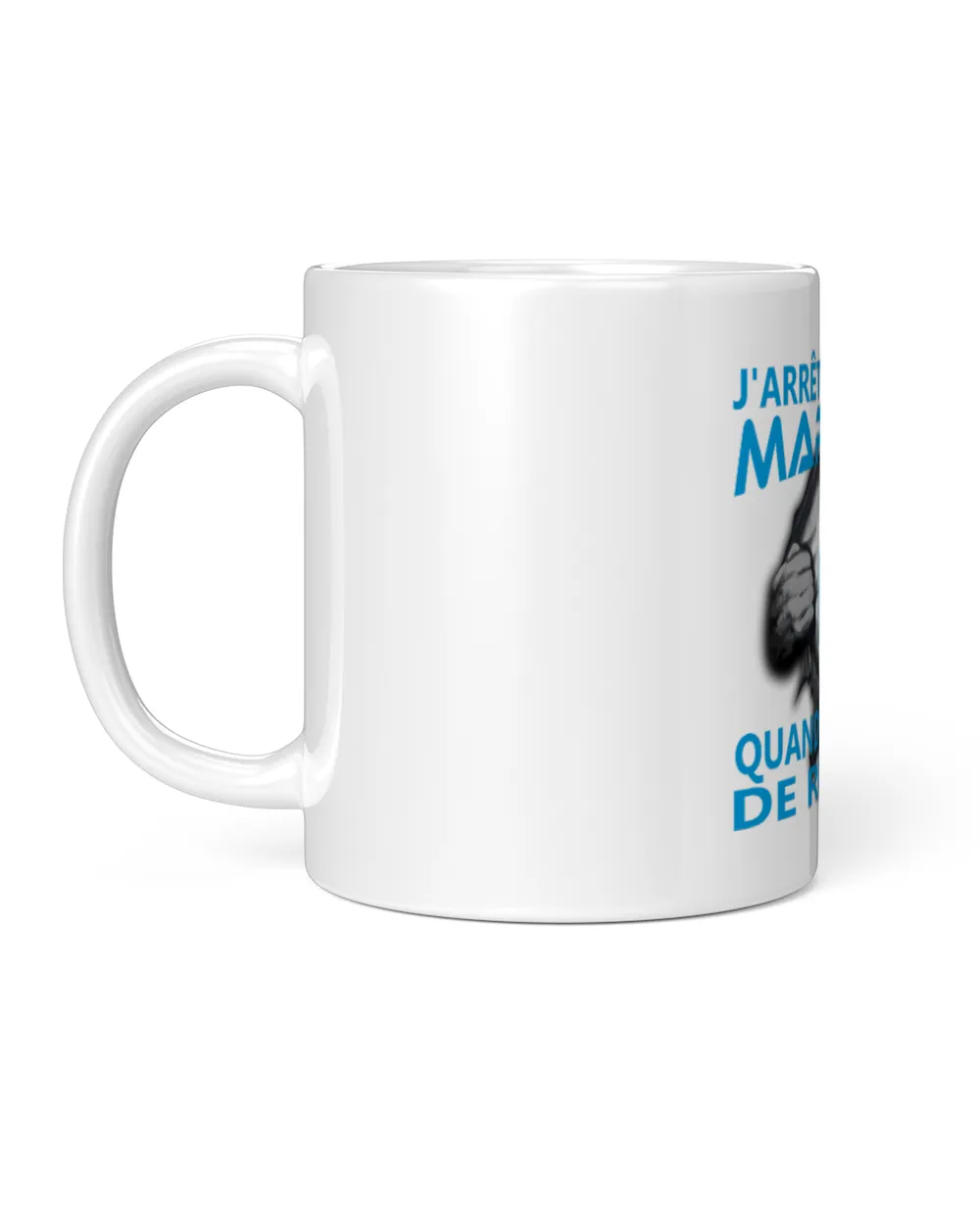 Olympique de Marseille I will only stop FRA White Mug white 11oz