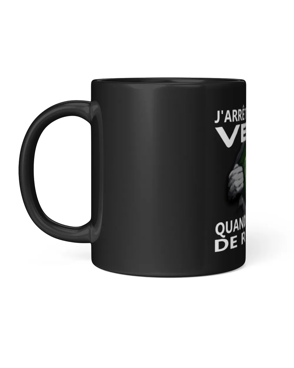 AS Saint Etienne I will only stop FRA Black Mug 11oz black 11oz