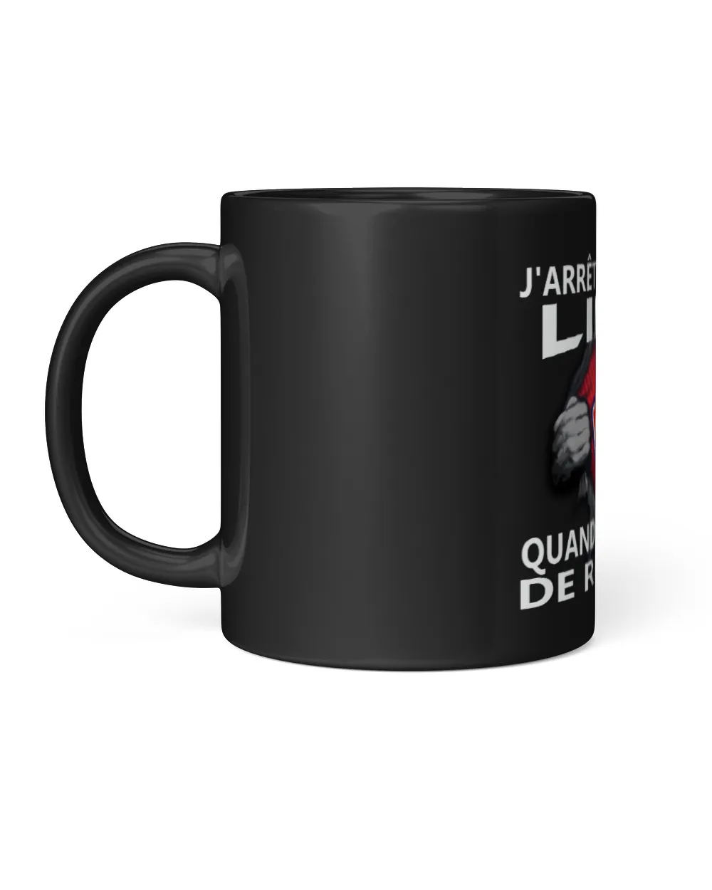 Lille OSC I will only stop FRA Black Mug 11oz black 11oz