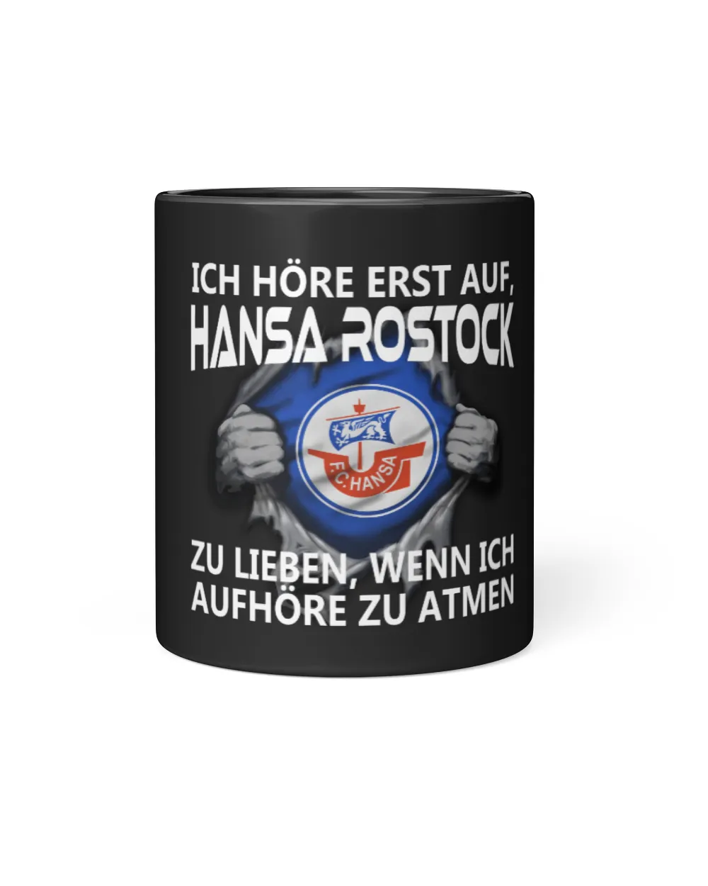 FC Hansa Rostock I will only stop GER Black Mug 11oz black 11oz