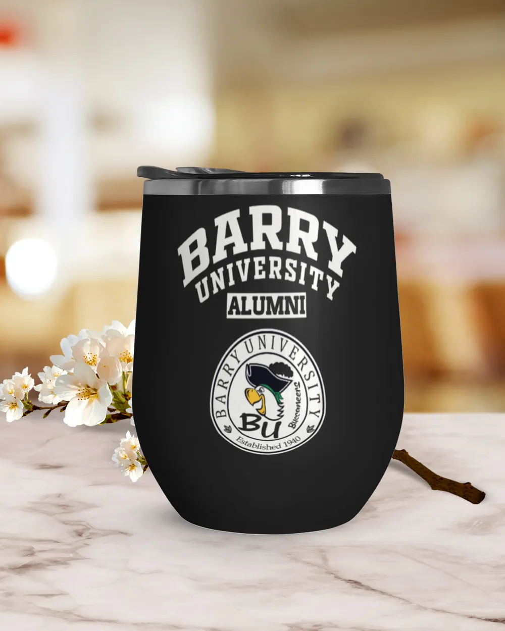 Barry Uni LGO Wine Tumbler (12 oz) black 12oz