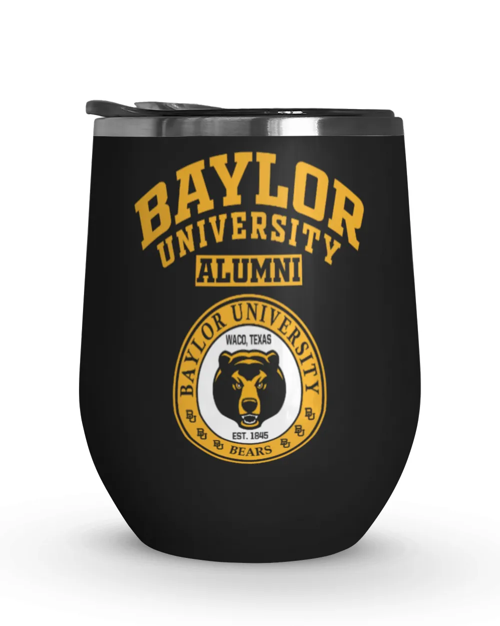 Baylor University Lgo Wine Tumbler (12 oz) black 12oz