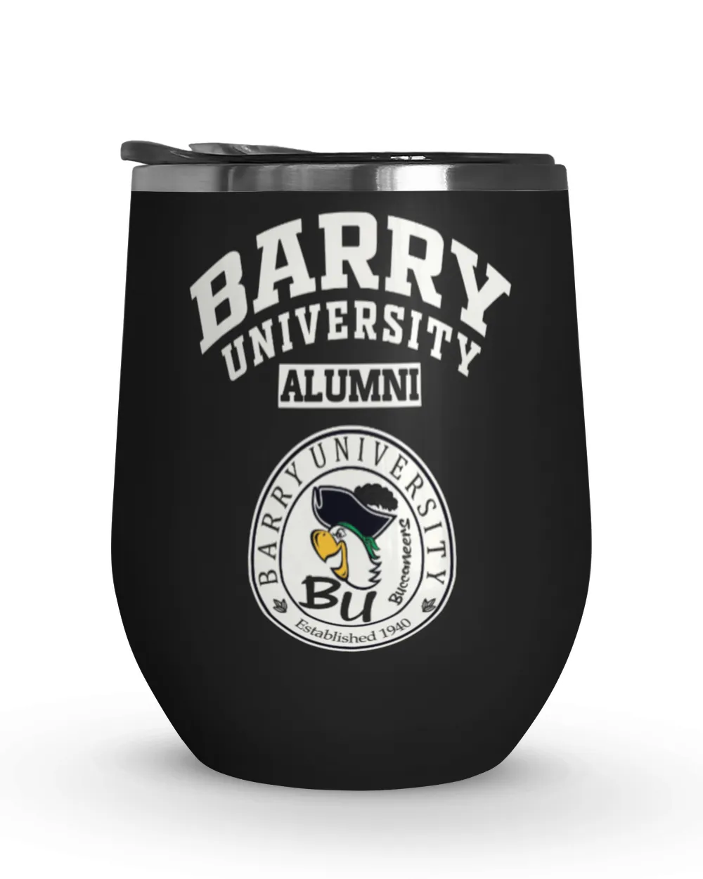 Barry Uni LGO Wine Tumbler (12 oz) black 12oz