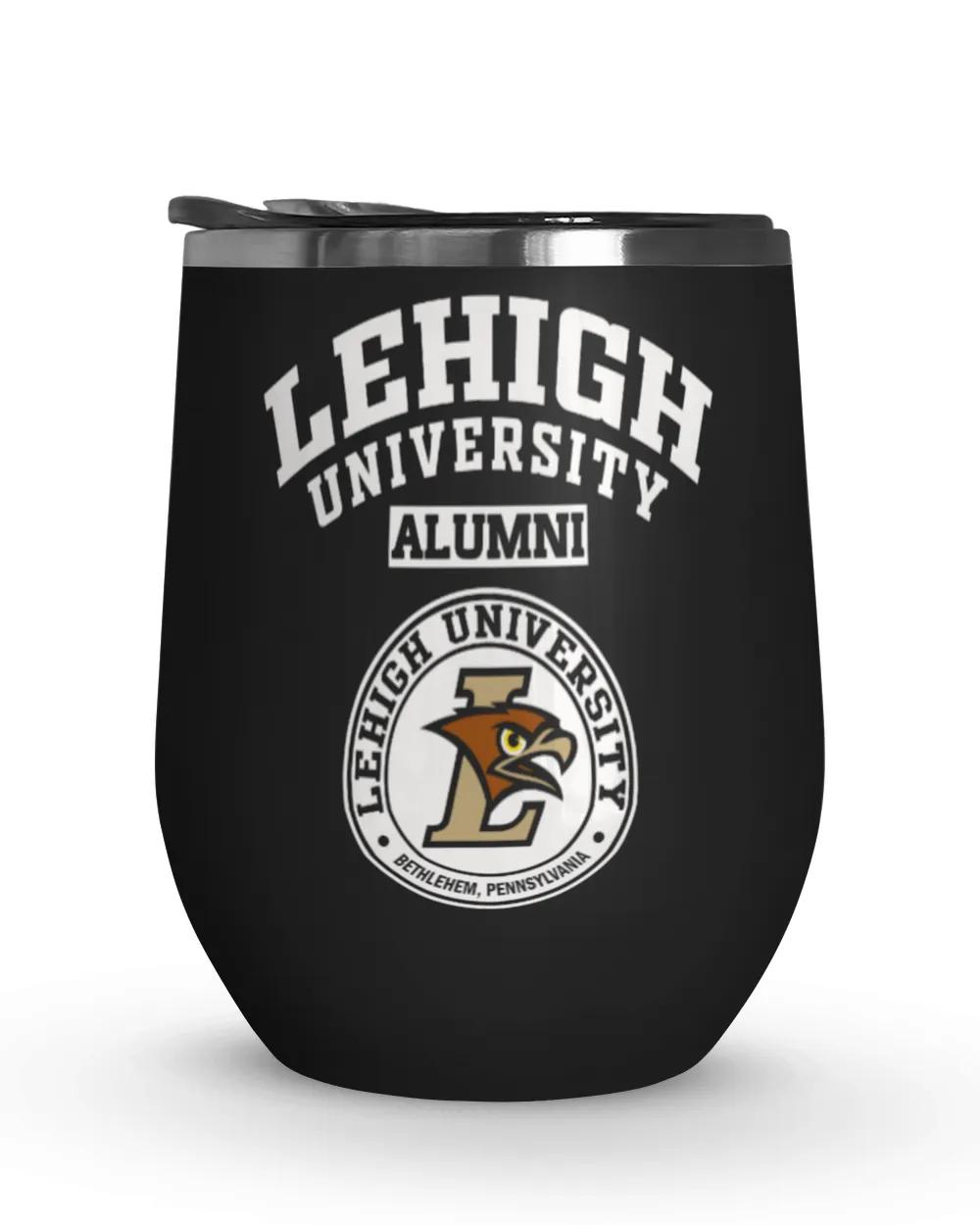 Lehigh Uni PA LG Alumni Wine Tumbler (12 oz) black 12oz