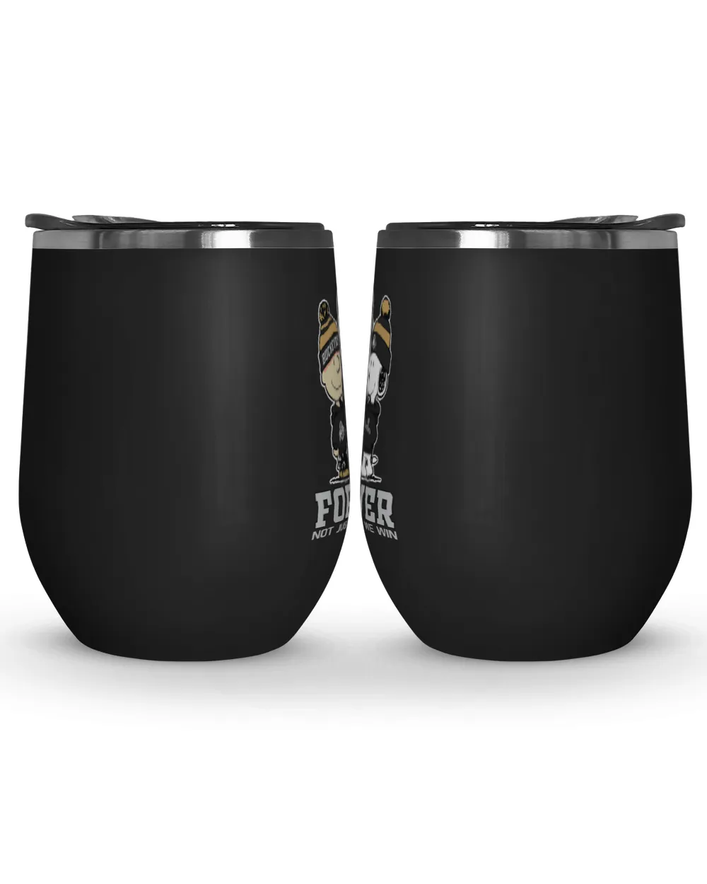 Ohio State Buckeyes not just we win US Wine Tumbler (12 oz) black 12oz