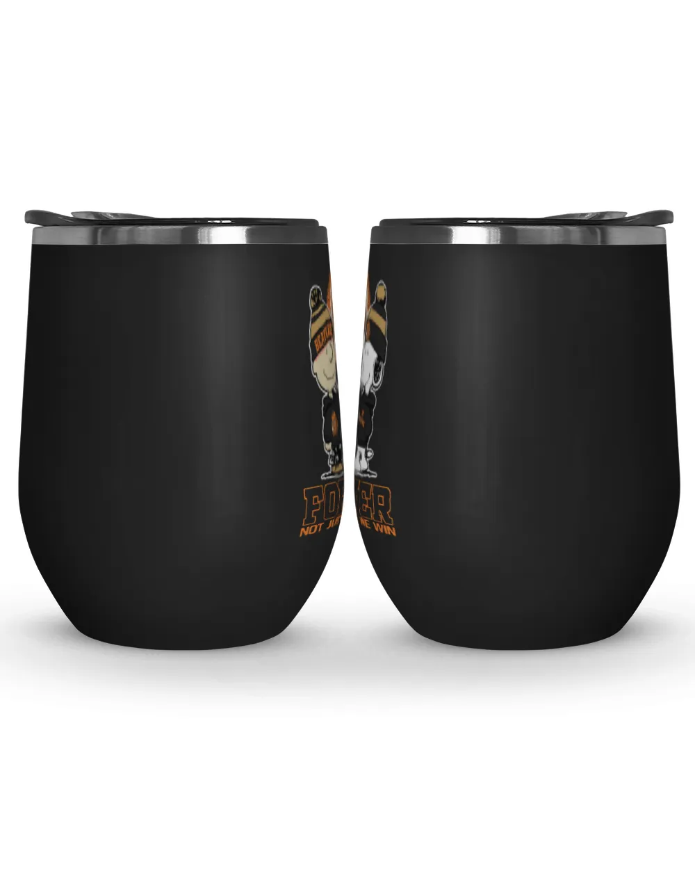 Oregon State Beavers not just when we win US Wine Tumbler (12 oz) black 12oz