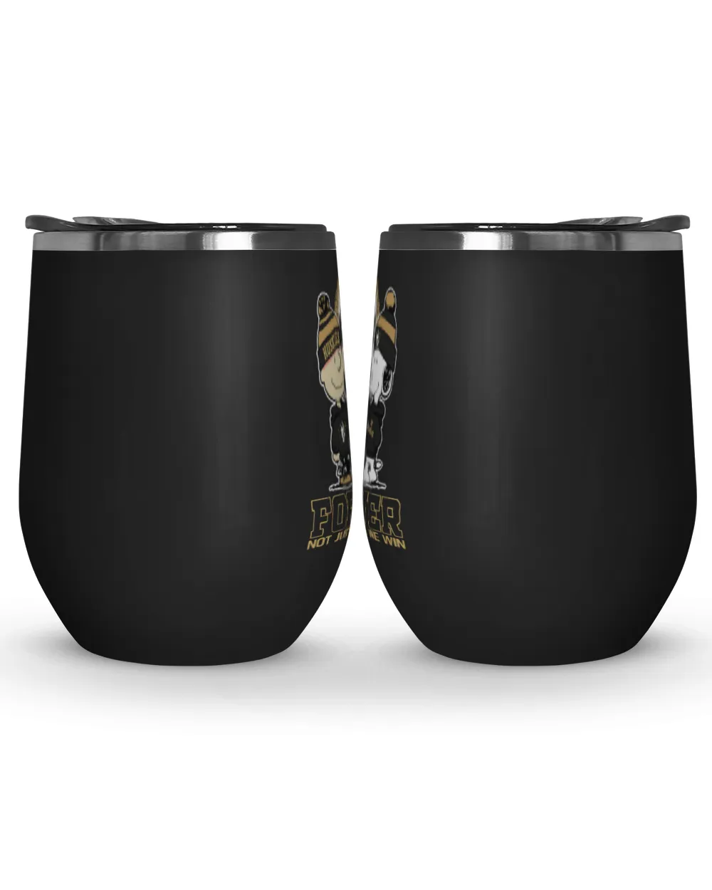 Washington Huskies not just when we win US Wine Tumbler (12 oz) black 12oz