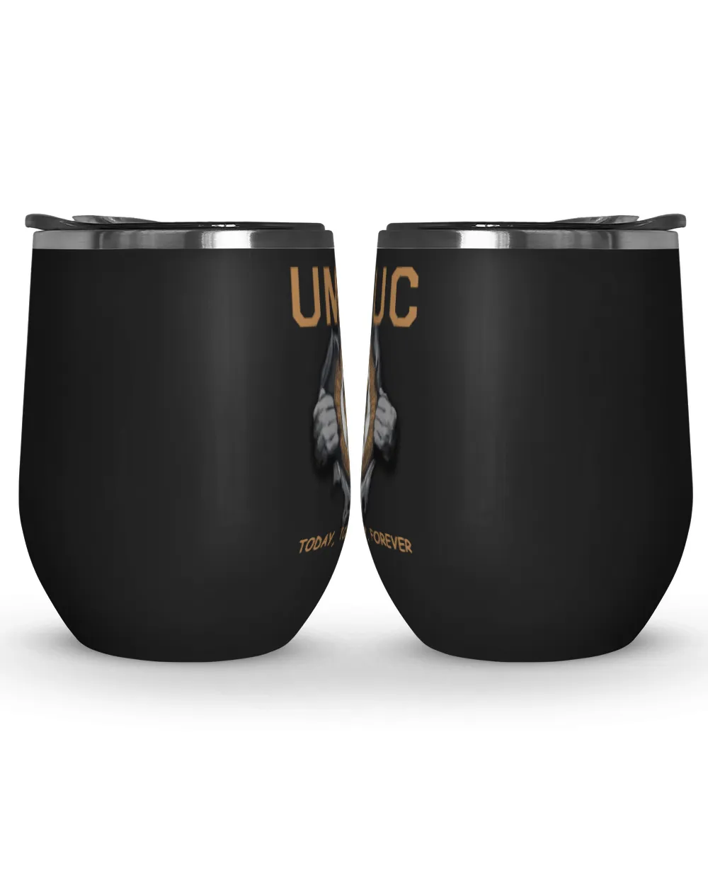 University of Maryland University College Today forever US Wine Tumbler (12 oz) black 12oz