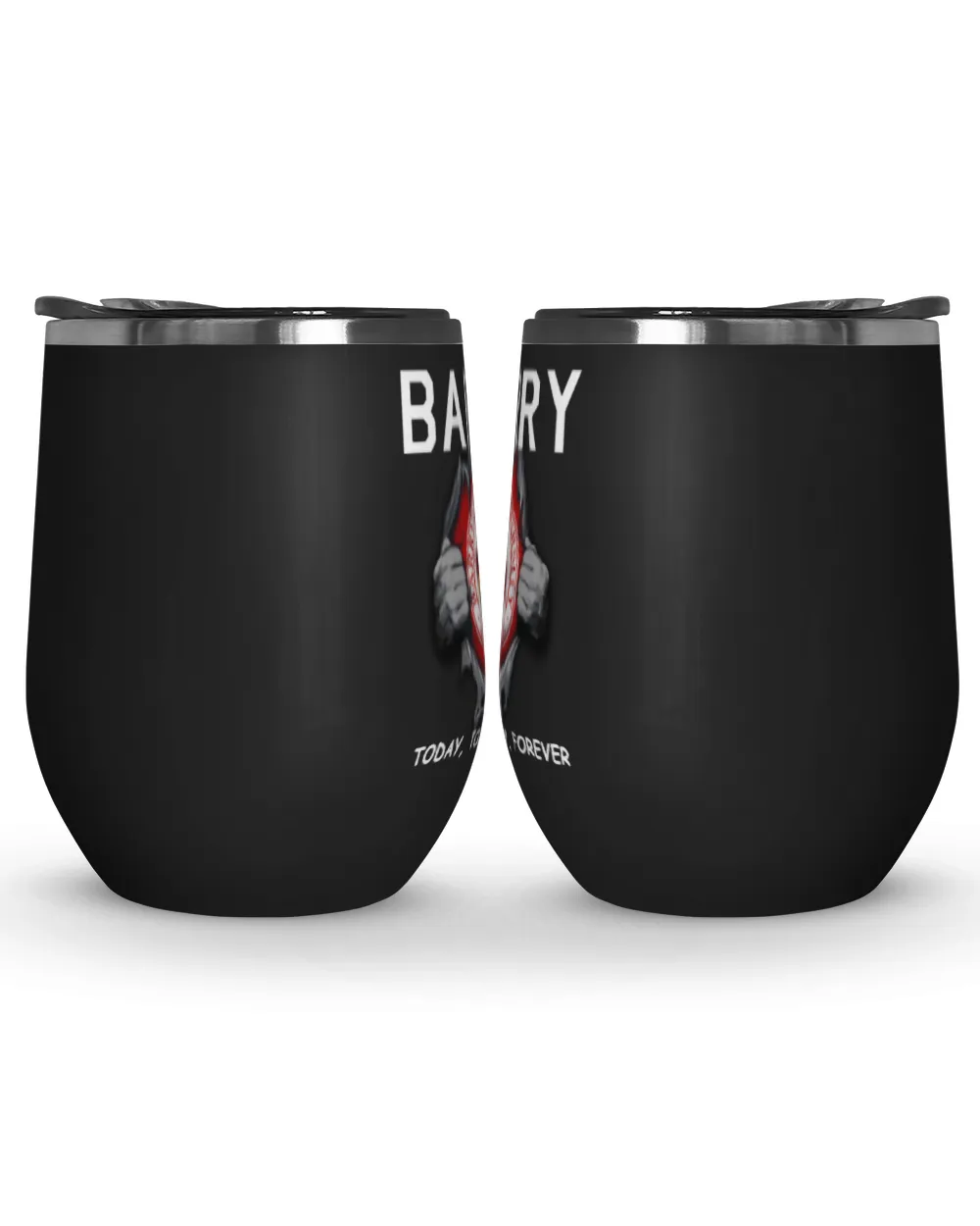 Barry University Today forever US Wine Tumbler (12 oz) black 12oz