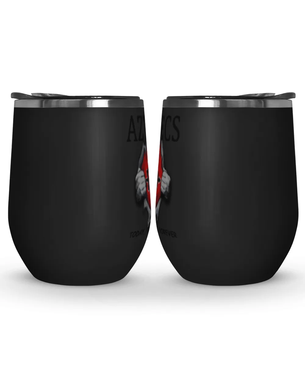 San Diego State Aztecs tomorrow forever US Wine Tumbler (12 oz) black 12oz