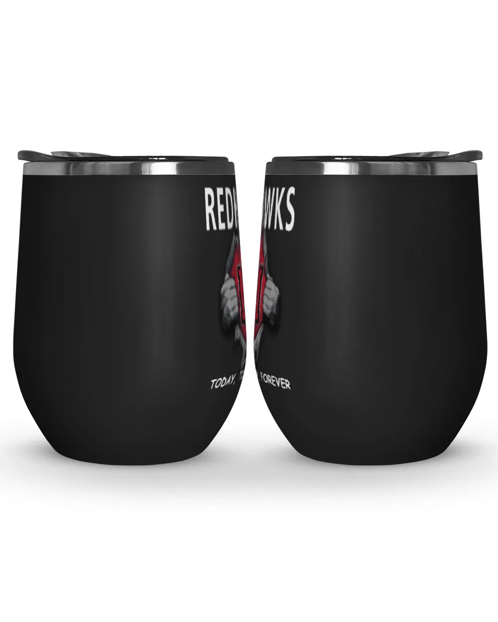 Miami RedHawks tomorrow forever US Wine Tumbler (12 oz) black 12oz
