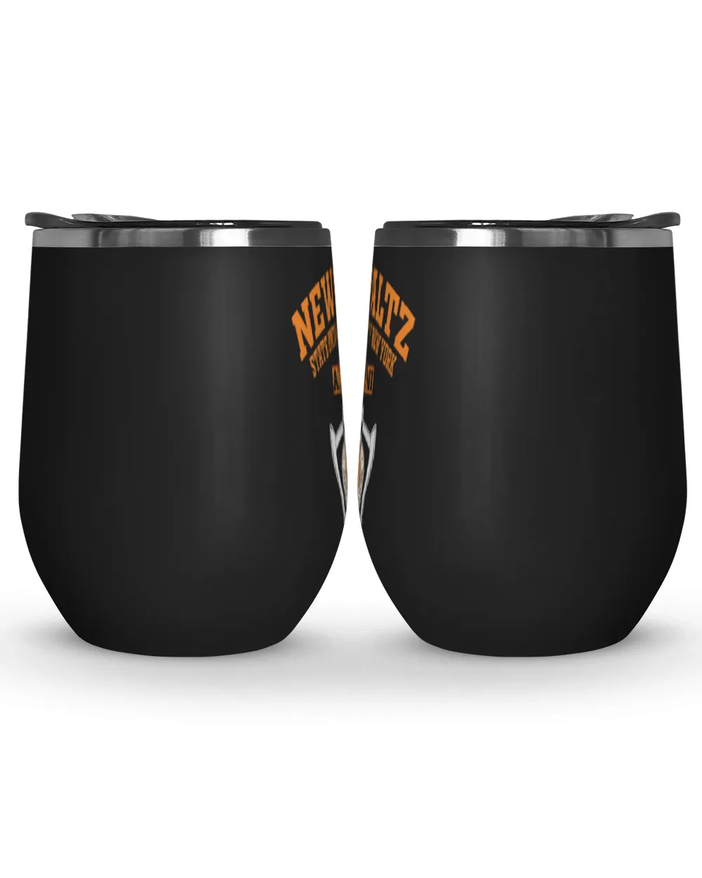 SUNY New Paltz LGO Wine Tumbler (12 oz) black 12oz