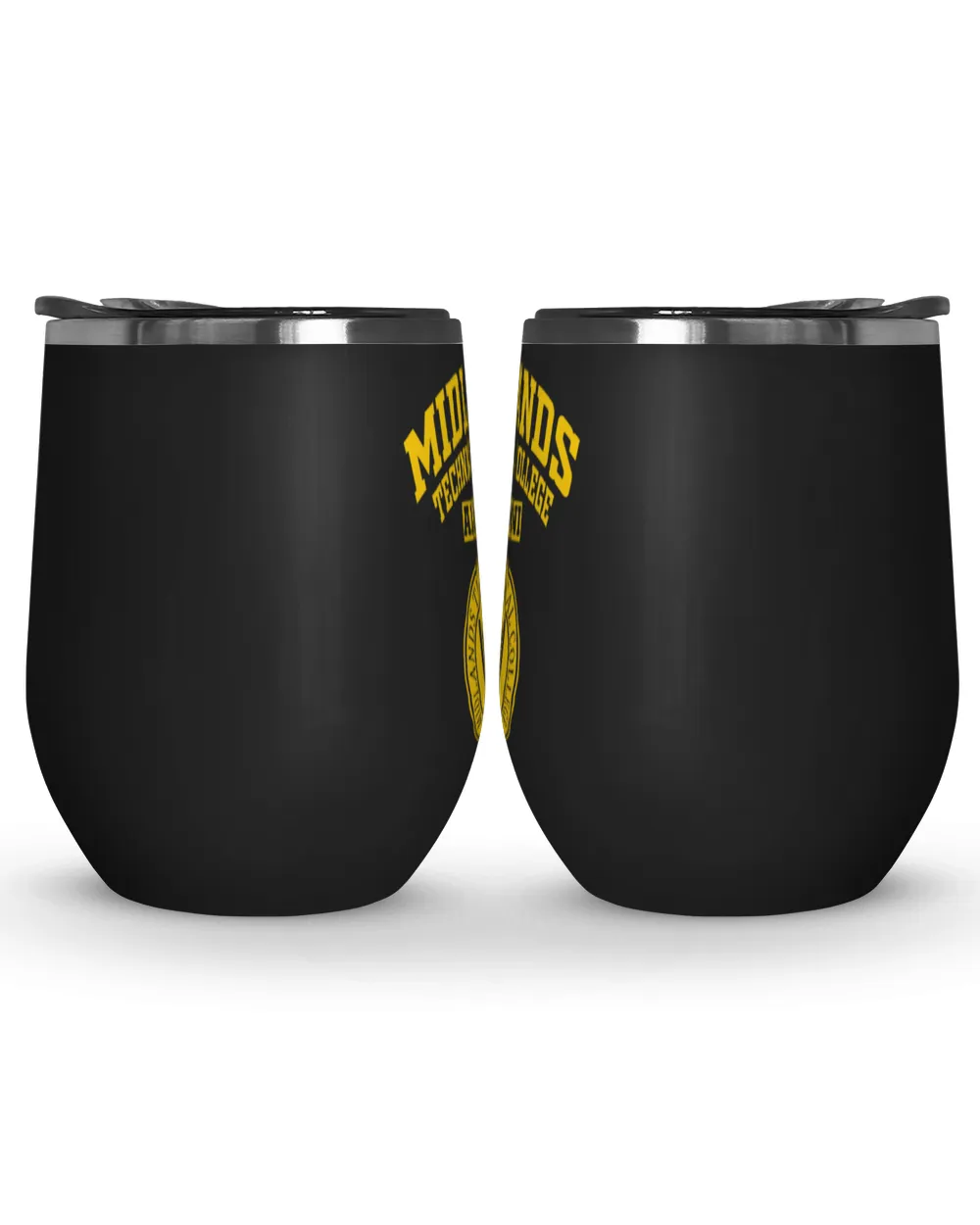 Midlands Technical CL LG Wine Tumbler (12 oz) black 12oz
