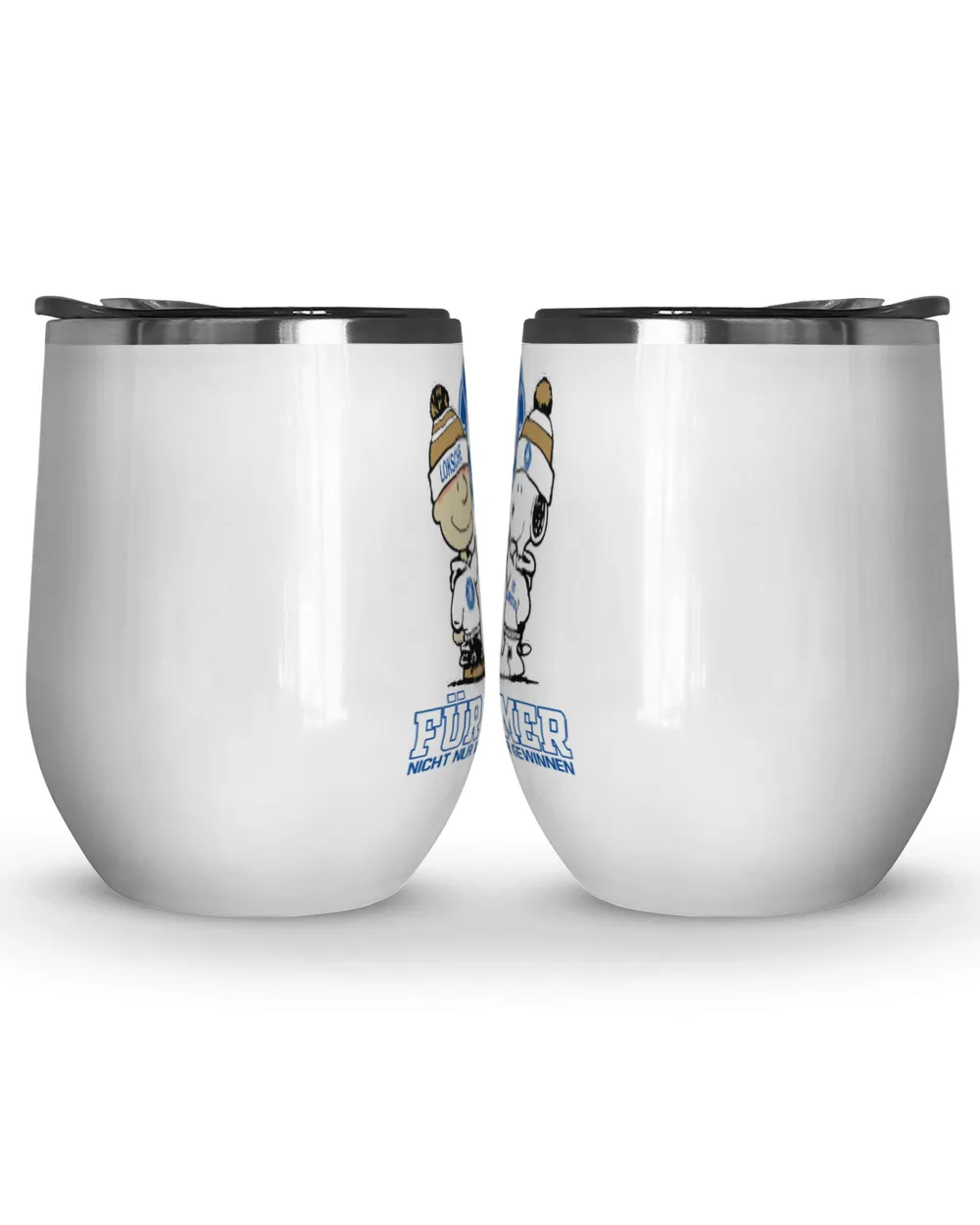 1 FC Lokomotive Leipzig not just we win GER Wine Tumbler (12 oz) white 12oz