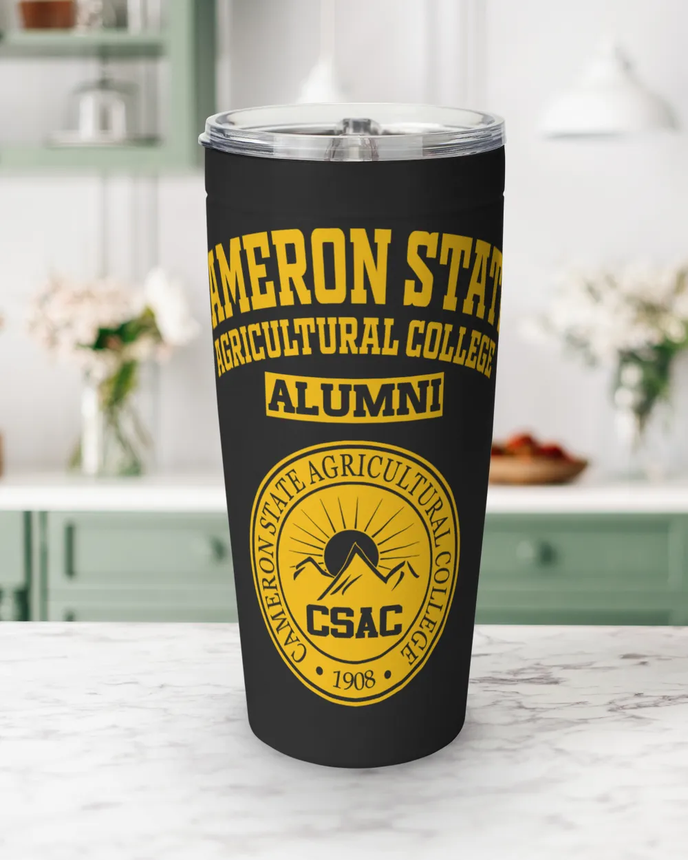 Cameron State (CSAC) LGO Viking Tumbler (20oz) black 20oz