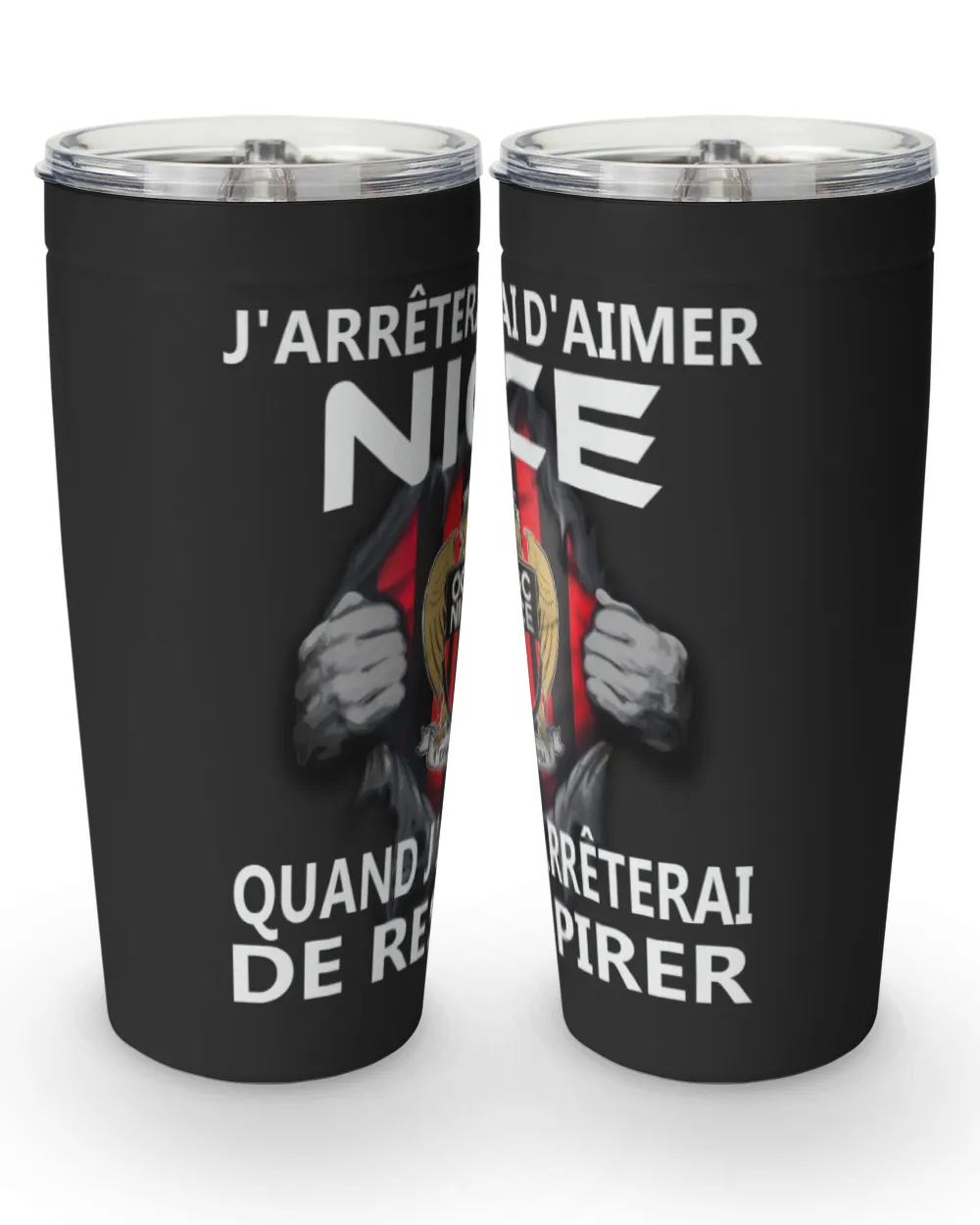 OGC Nice I will only stop FRA Viking Tumbler (20oz) black 20oz