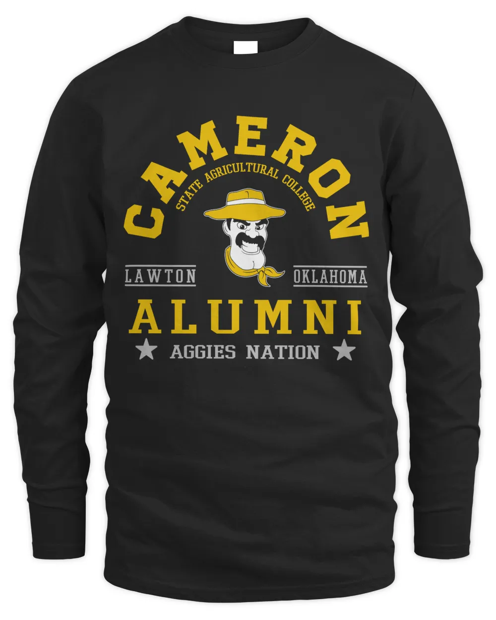 Cameron State Agricultural Col Nation Men's Long Sleeved T-Shirt black s