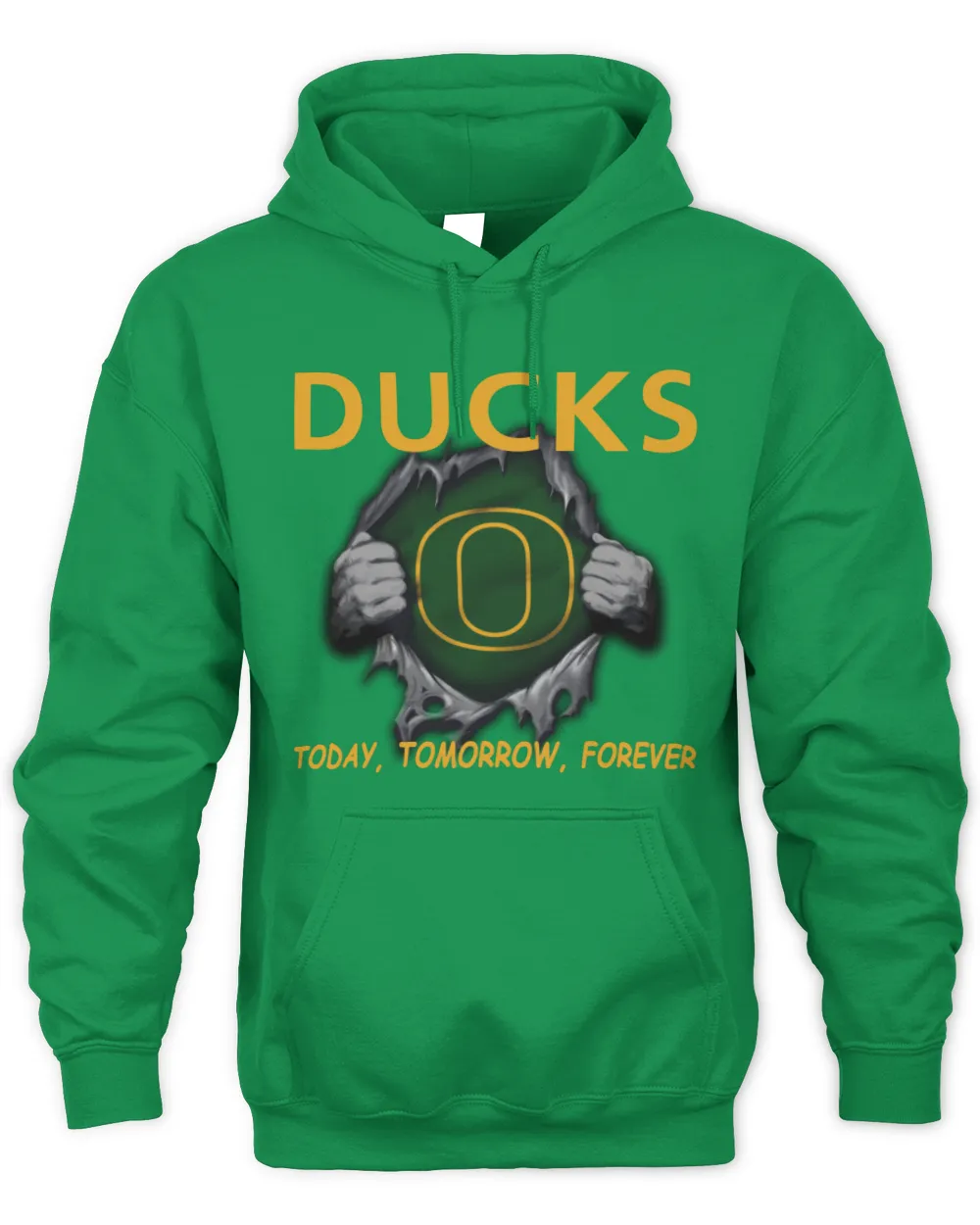 University Oregon Ducks tomorrow forever US Unisex Hoodie irish-green s