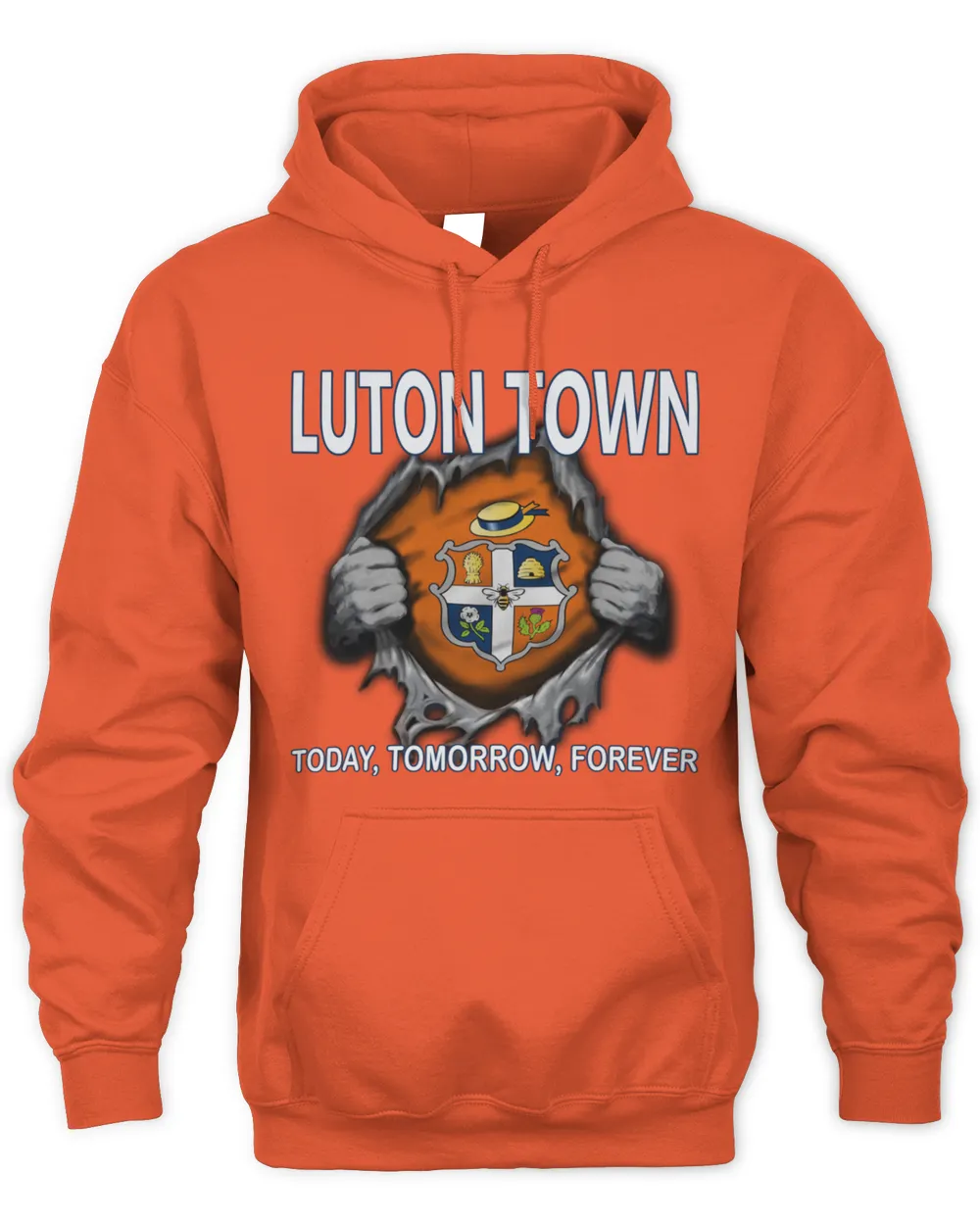 Luton Town FC Today forever UK Unisex Hoodie orange s