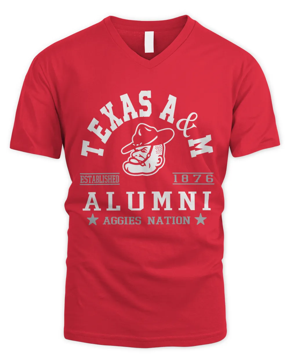 Texas A&M Uni Nation Men's V-Neck T-Shirt red s