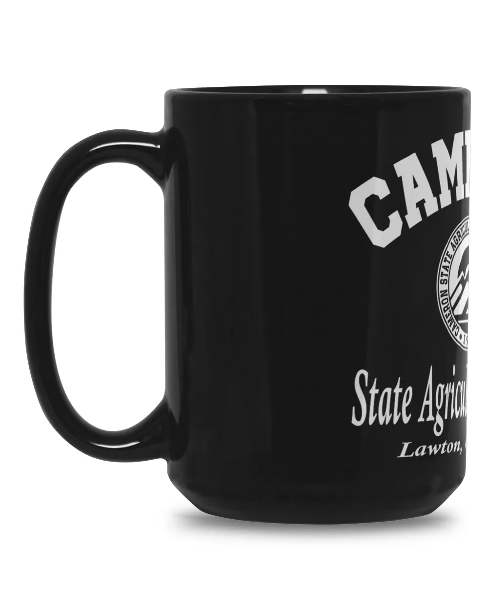 Cameron State Agricultural CL OK  Motto Black Mug 15oz black 15oz