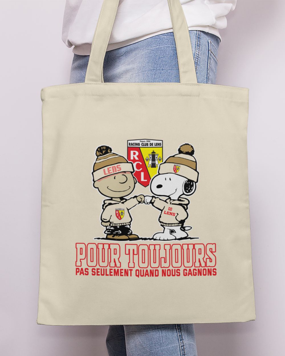 RC Lens not just we win FRA Tote Bag - Printed in the EU natural onesize