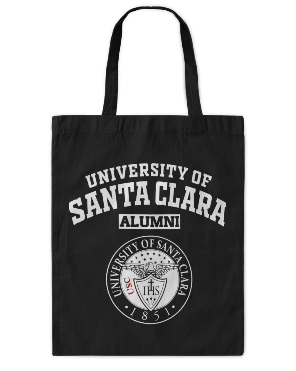 UNI Santa Clara LGO Tote Bag - Printed in the EU black onesize
