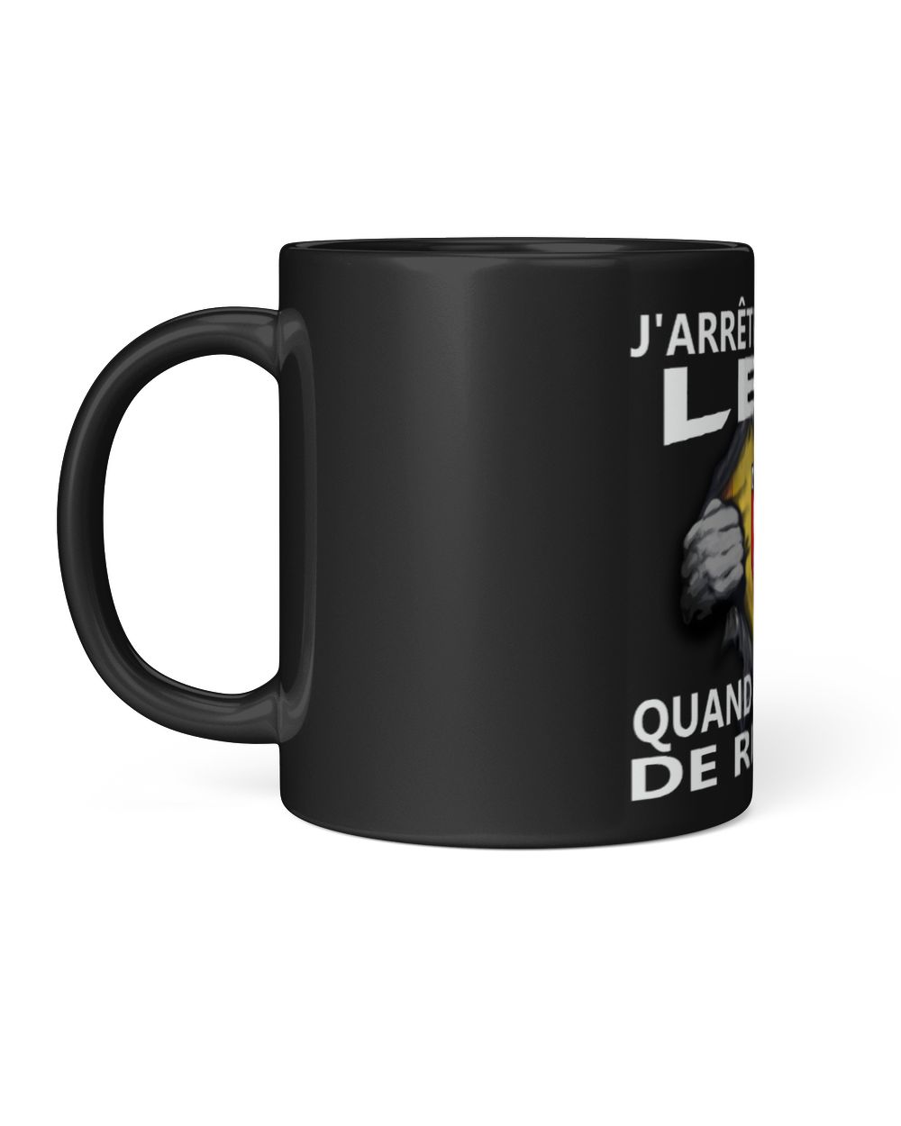 RC Lens I will only stop FRA Black Mug 11oz black 11oz