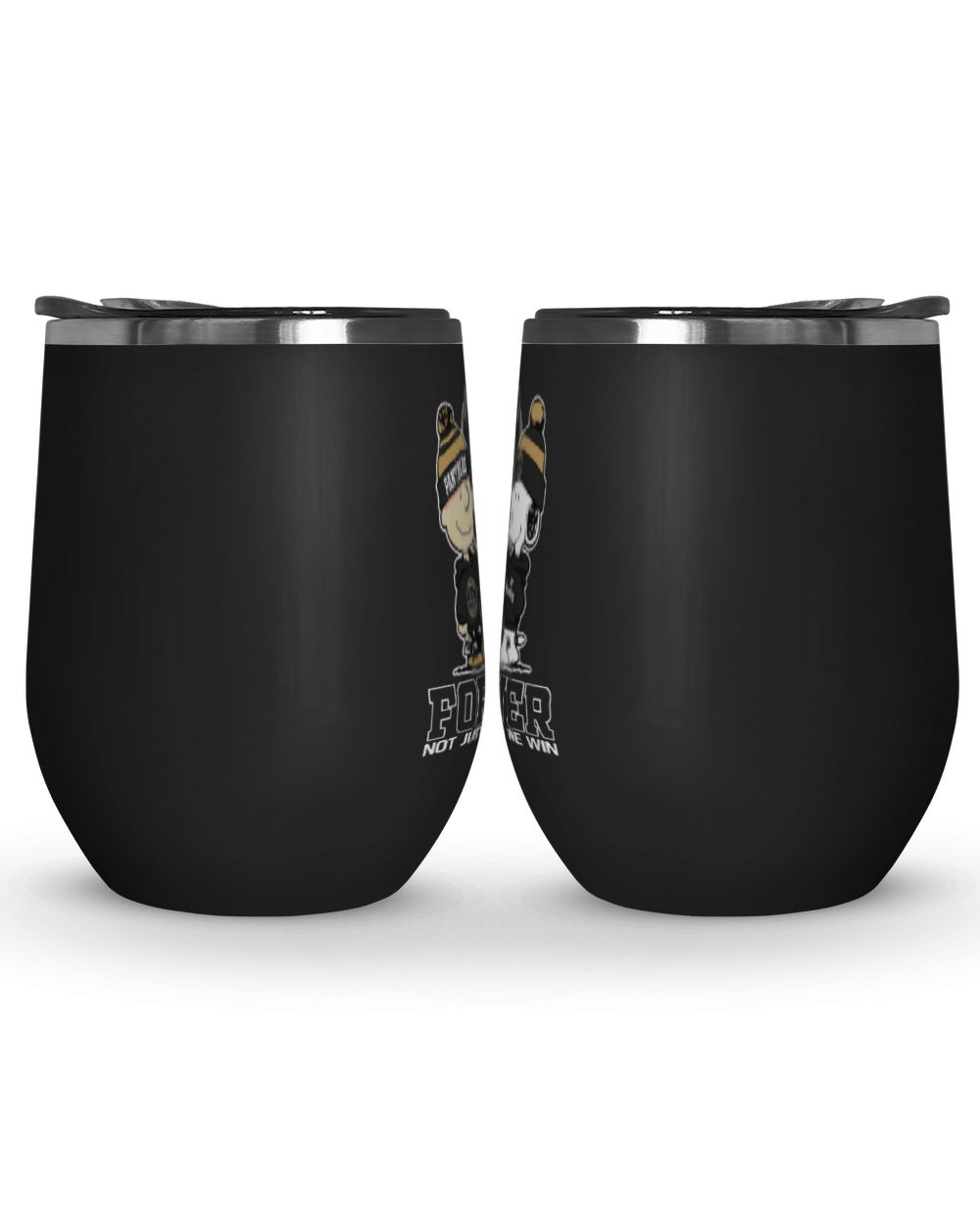 Penrith Panthers Not just we win AUS Wine Tumbler (12 oz) black 12oz