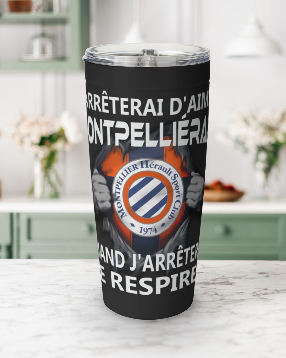 Montpellier HSC I will only stop FRA Viking Tumbler (20oz) black 20oz