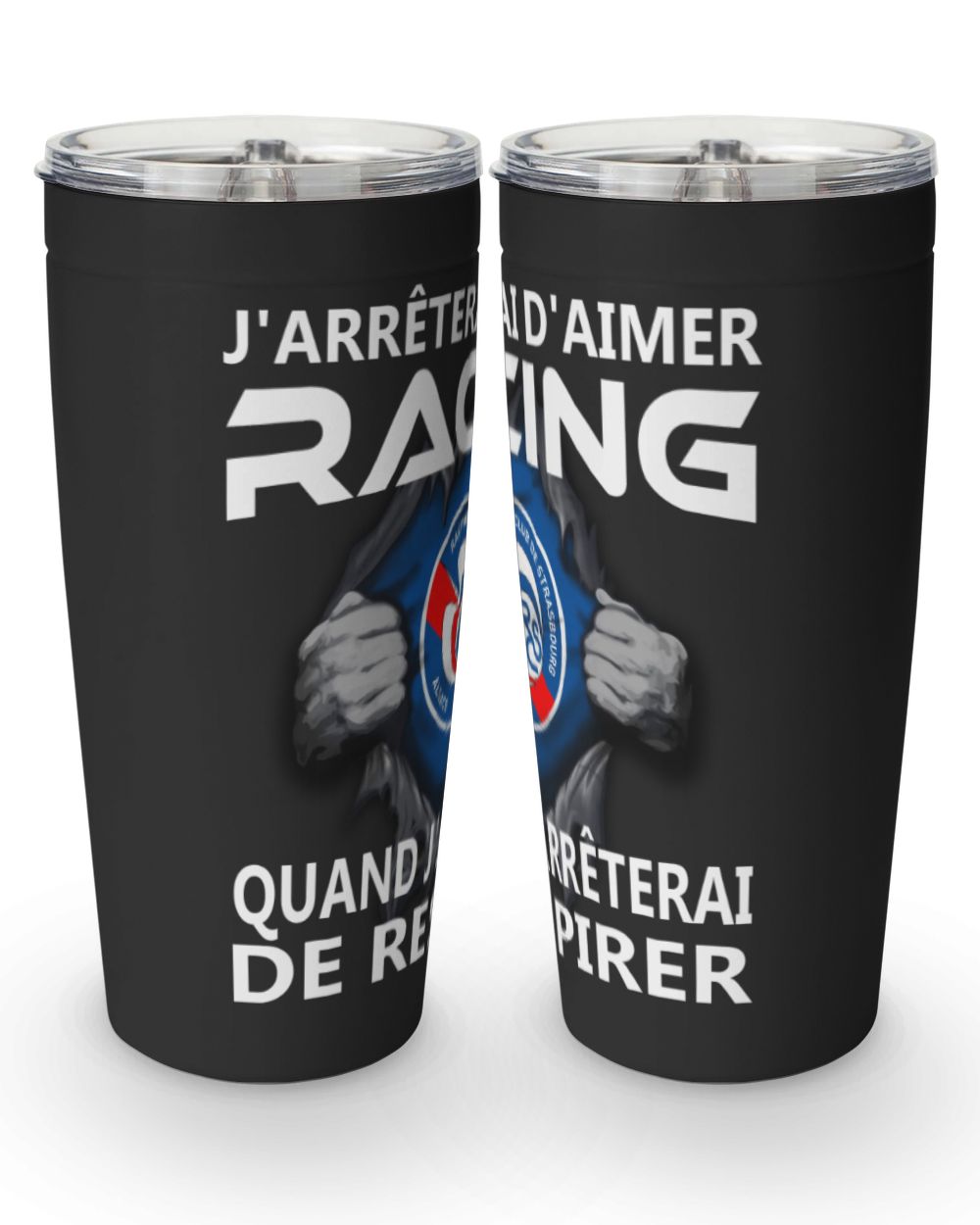 RC Strasbourg Alsace I will only stop FRA Viking Tumbler (20oz) black 20oz