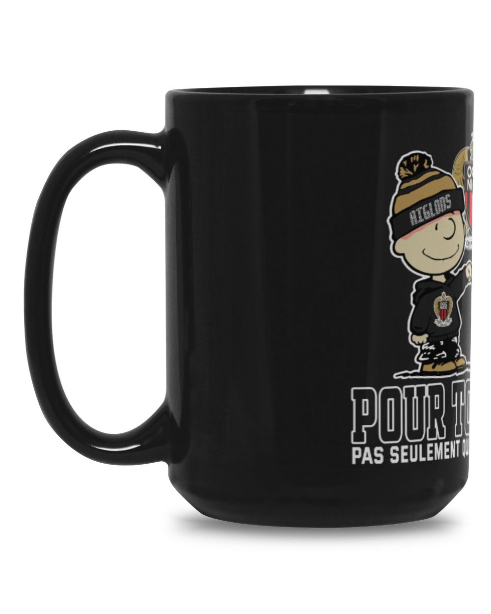 OGC Nice not just we win FRA Black Mug 15oz black 15oz