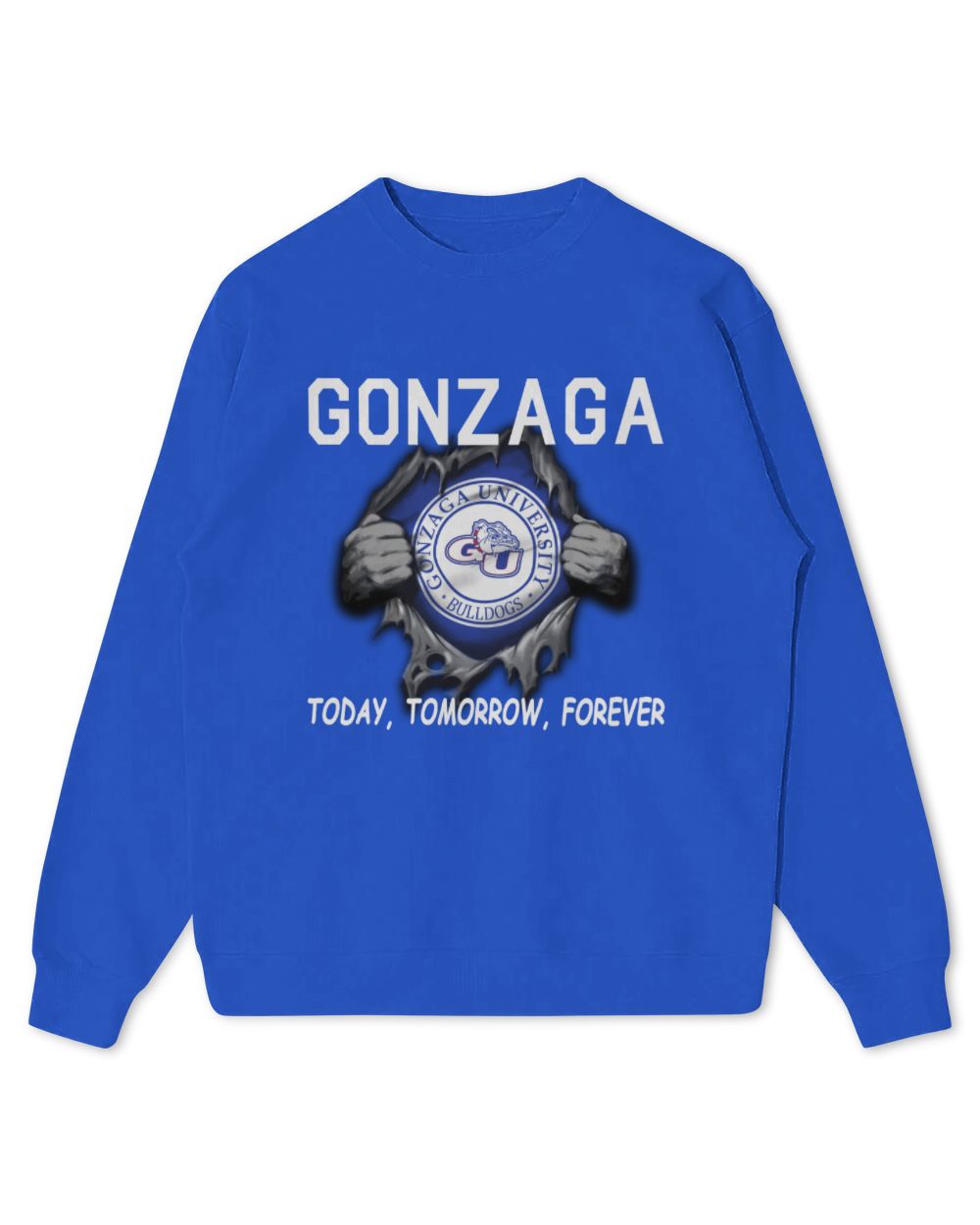 Gonzaga University Today forever US Kids Standard Sweatshirt royal xs