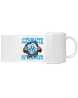 Olympique de Marseille I will only stop FRA White Mug white 11oz