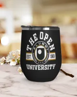 The Open University Lgo2 Wine Tumbler (12 oz) black 12oz