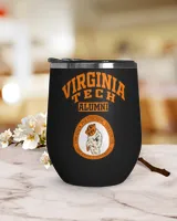 Virginia Tech 2 LGO Wine Tumbler (12 oz) black 12oz