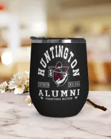 Huntington College Nation Wine Tumbler (12 oz) black 12oz