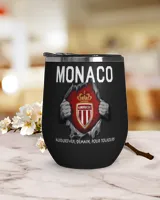 AS Monaco FC Today Forever FRA Wine Tumbler (12 oz) black 12oz
