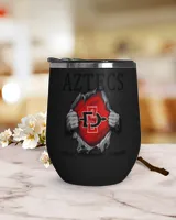 San Diego State Aztecs tomorrow forever US Wine Tumbler (12 oz) black 12oz
