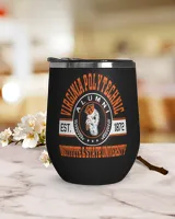 Virginia Polytechnic Institute and State University Lgo2 Wine Tumbler (12 oz) black 12oz